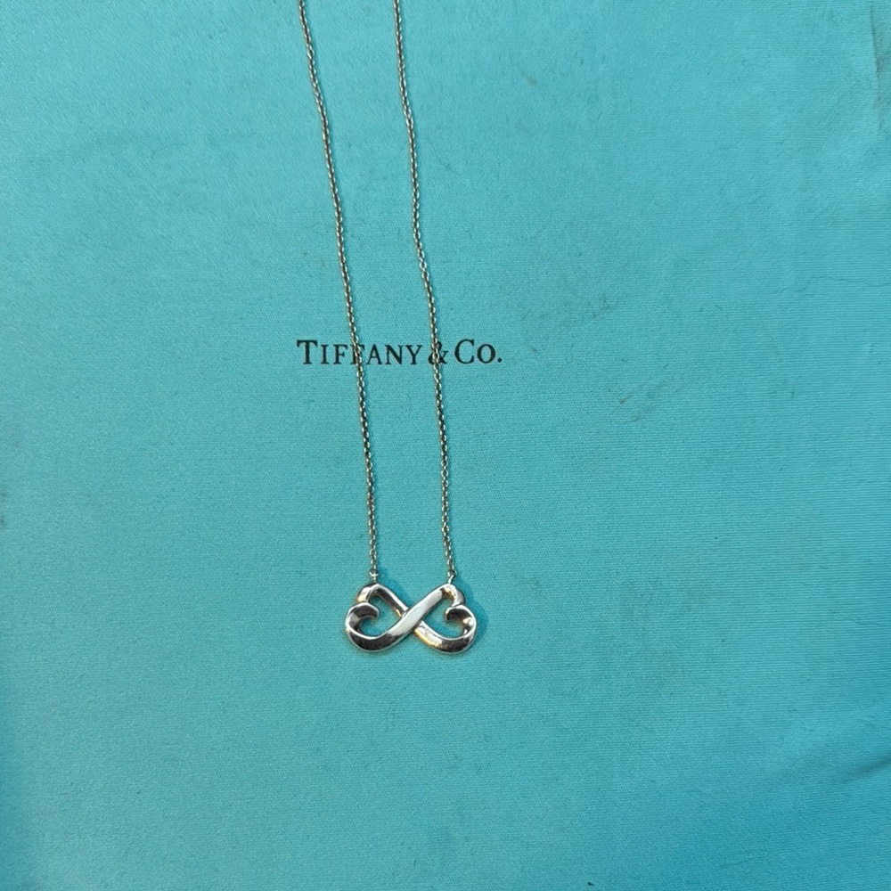 Tiffany & Co. Silver Infinity Heart Necklace